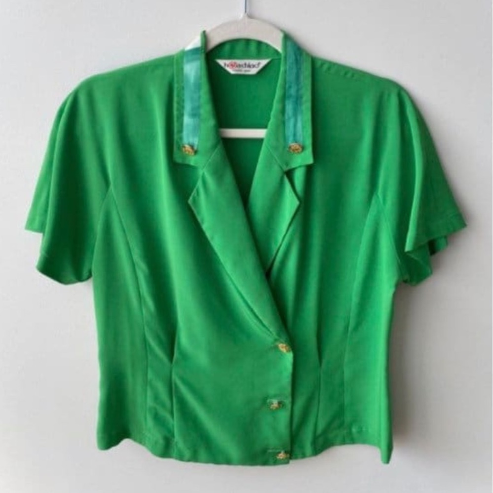 Vintage Green Blouse